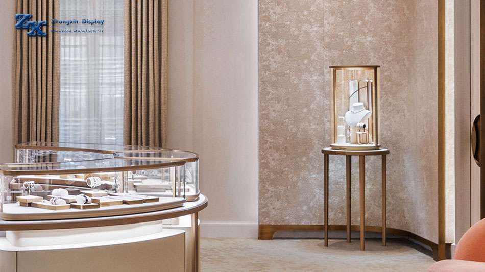 What are the types of jewelry display cabinets? What are their advantages?