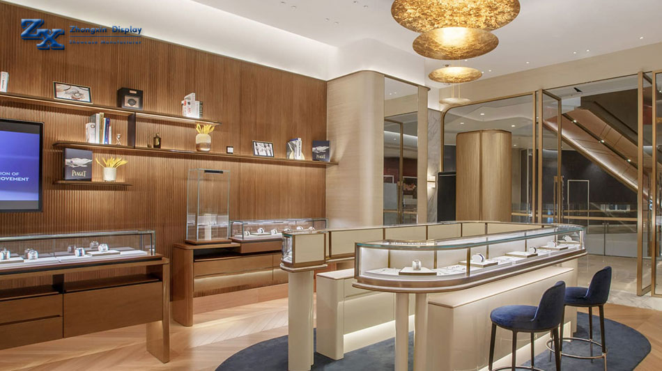 What are the tips for interior lighting design in high-end jewelry stores?