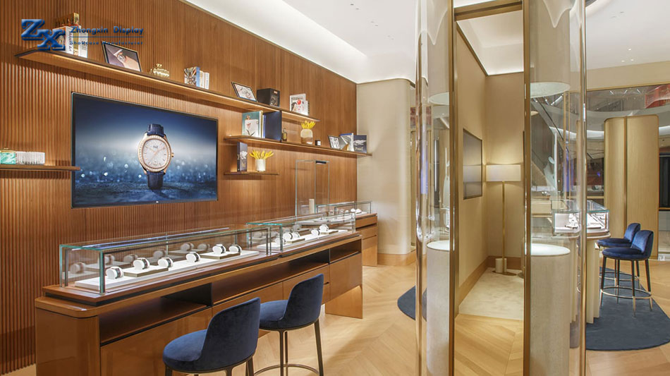 What are the tips for interior lighting design in high-end jewelry stores?