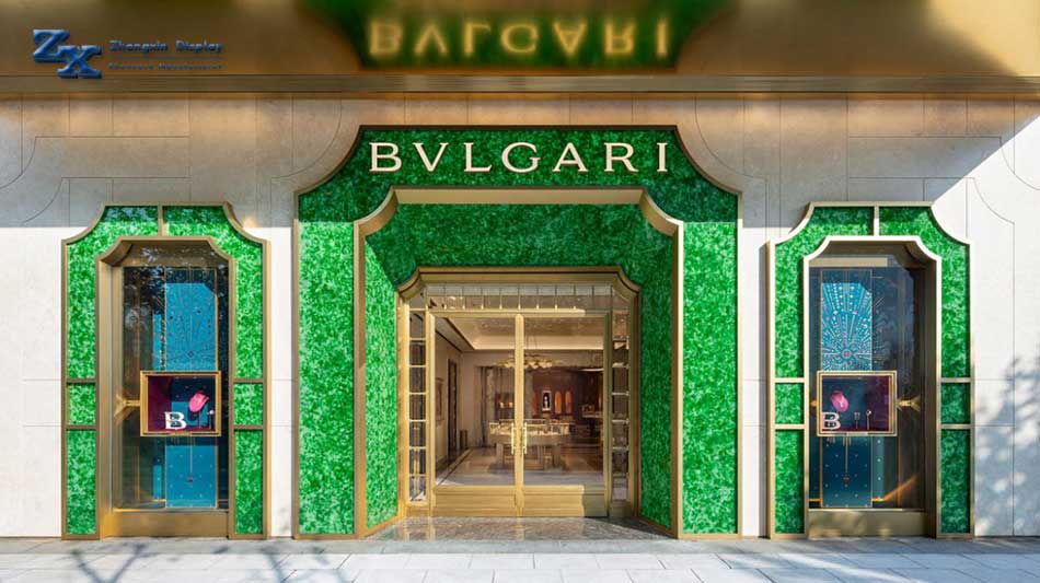 The front design of a jewelry store is one of the important factors in enhancing the brand