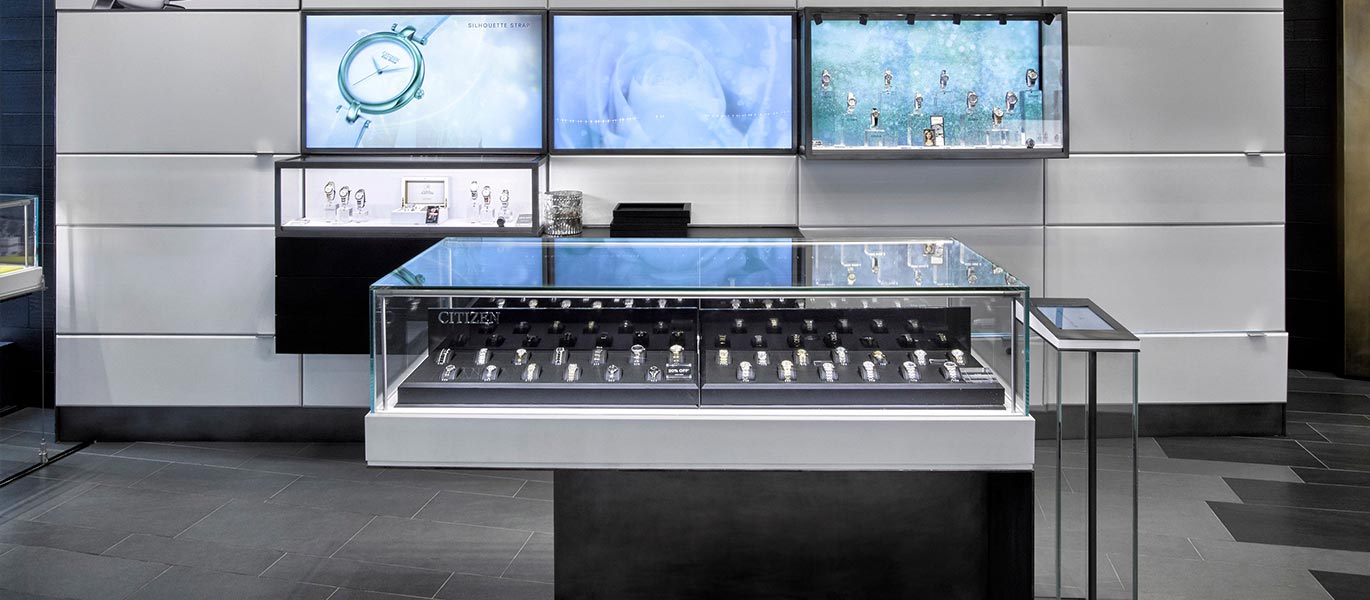 High-end watch flagship store showcase project in the United States