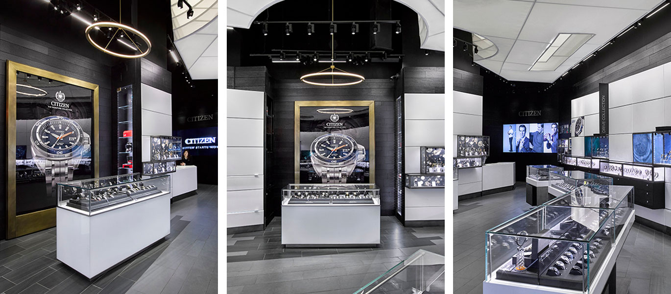 High-end watch flagship store showcase project in the United States