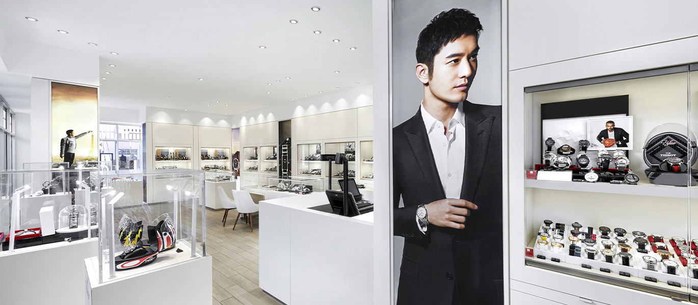 Luxury watch retail store showcase project in the UK