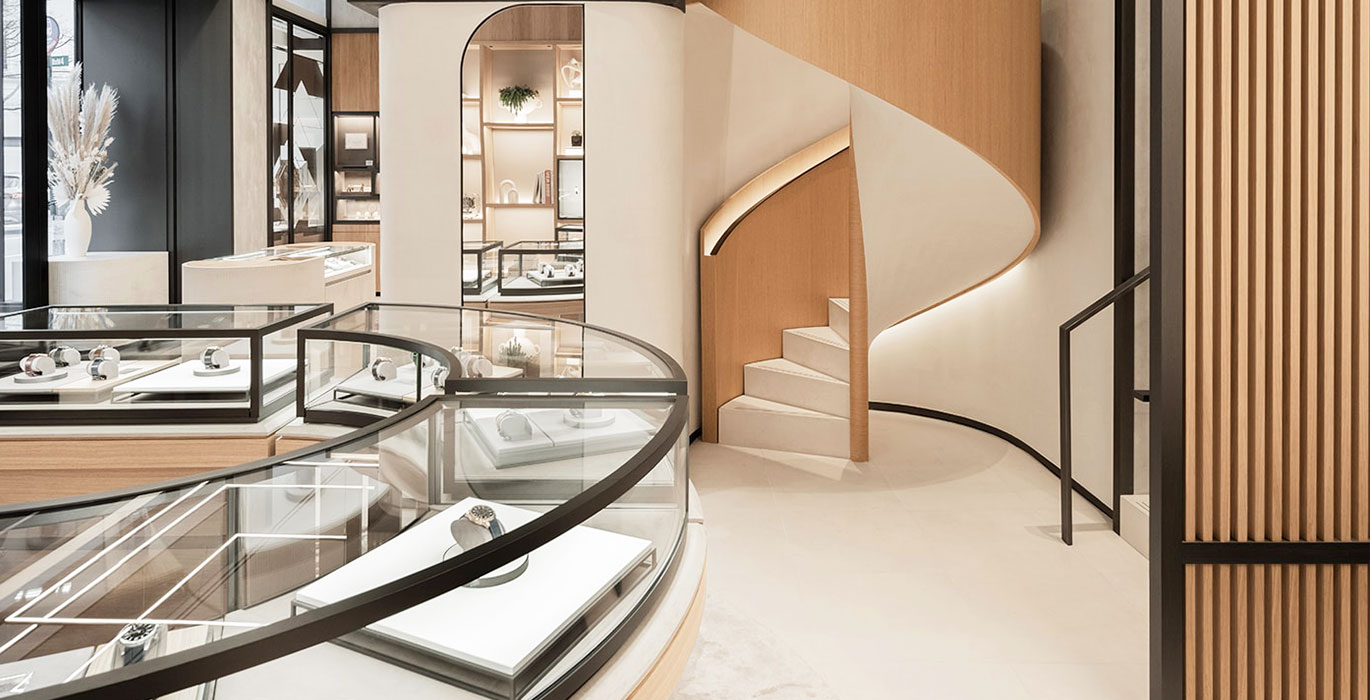 【USA】High-end watch chain store showcase project