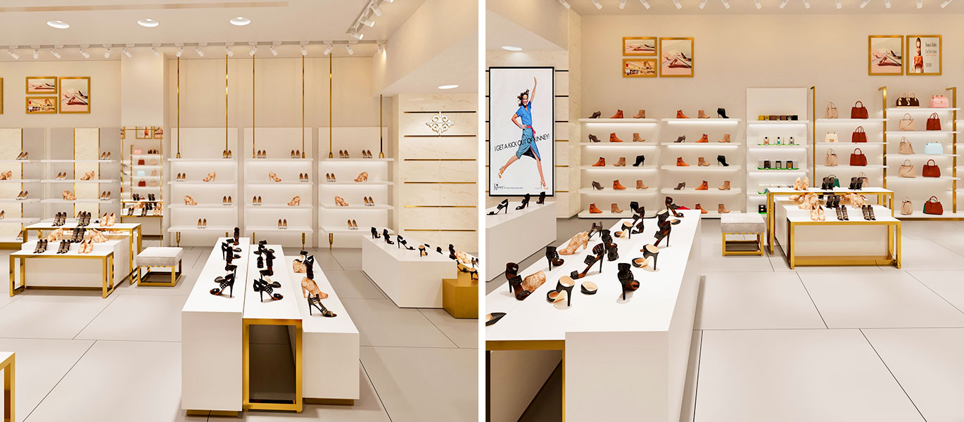 【Saudi Arabia】High-end shoe chain store display cabinet project