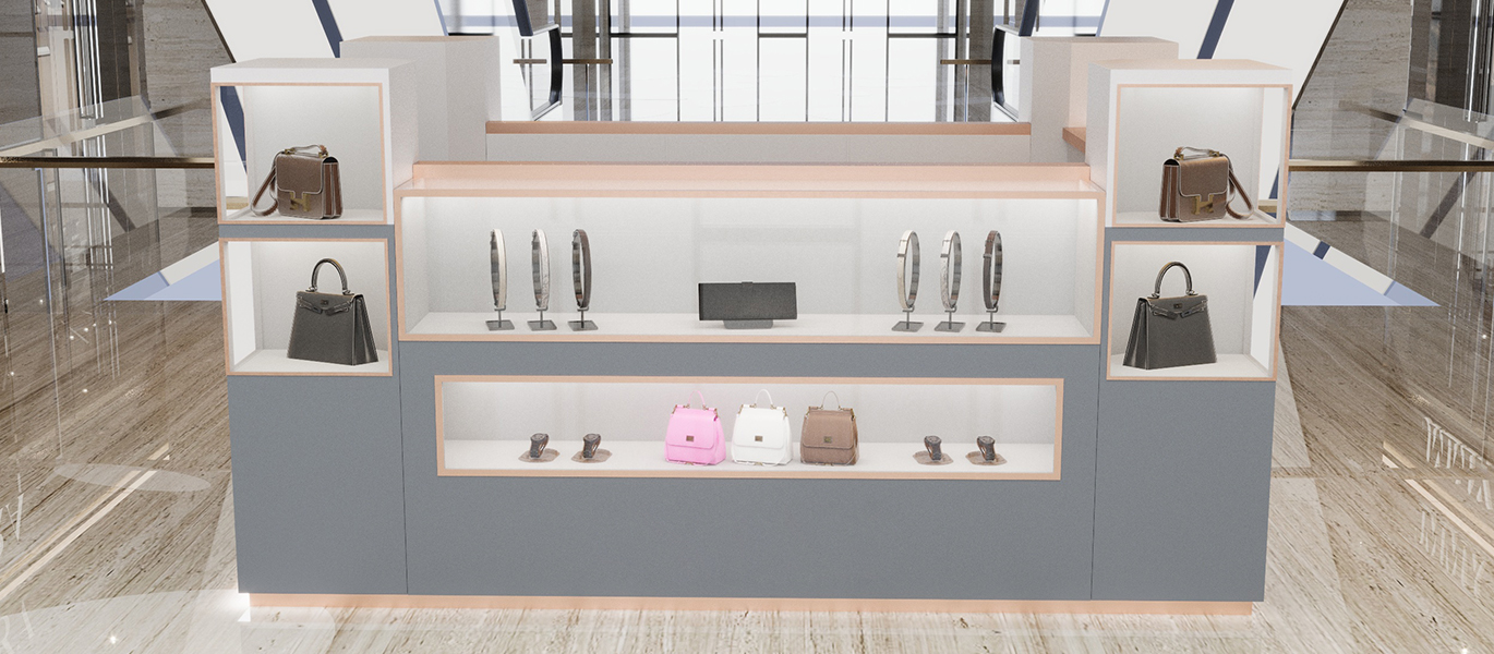 【Singapore】Luxury Retail Kiosk Showcase Design Customization Project