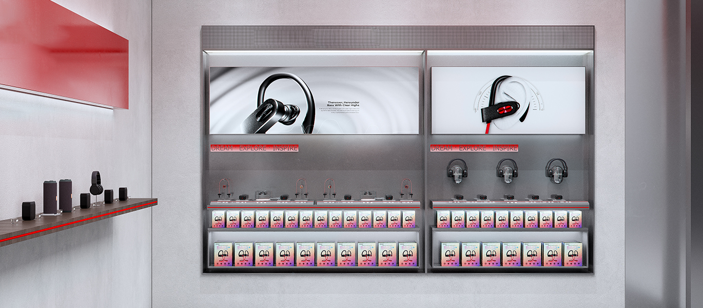 【Philippines】High-end brand headphones & accessories retail store showcase project