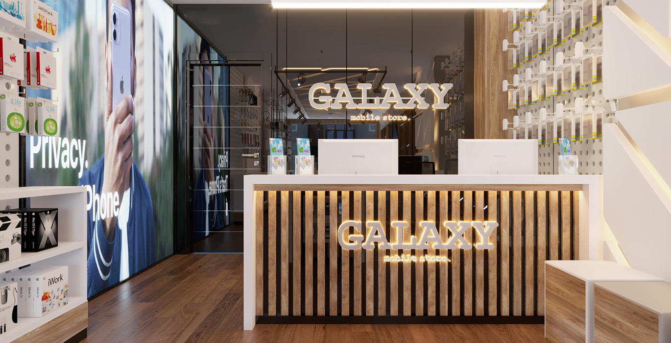 【Egypt】High-end mobile phone brand flagship store custom showcase project