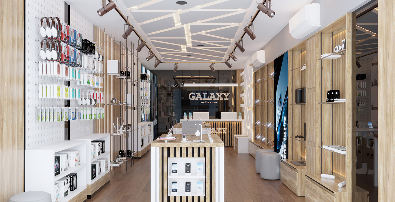 【Egypt】High-end mobile phone brand flagship store custom showcase project