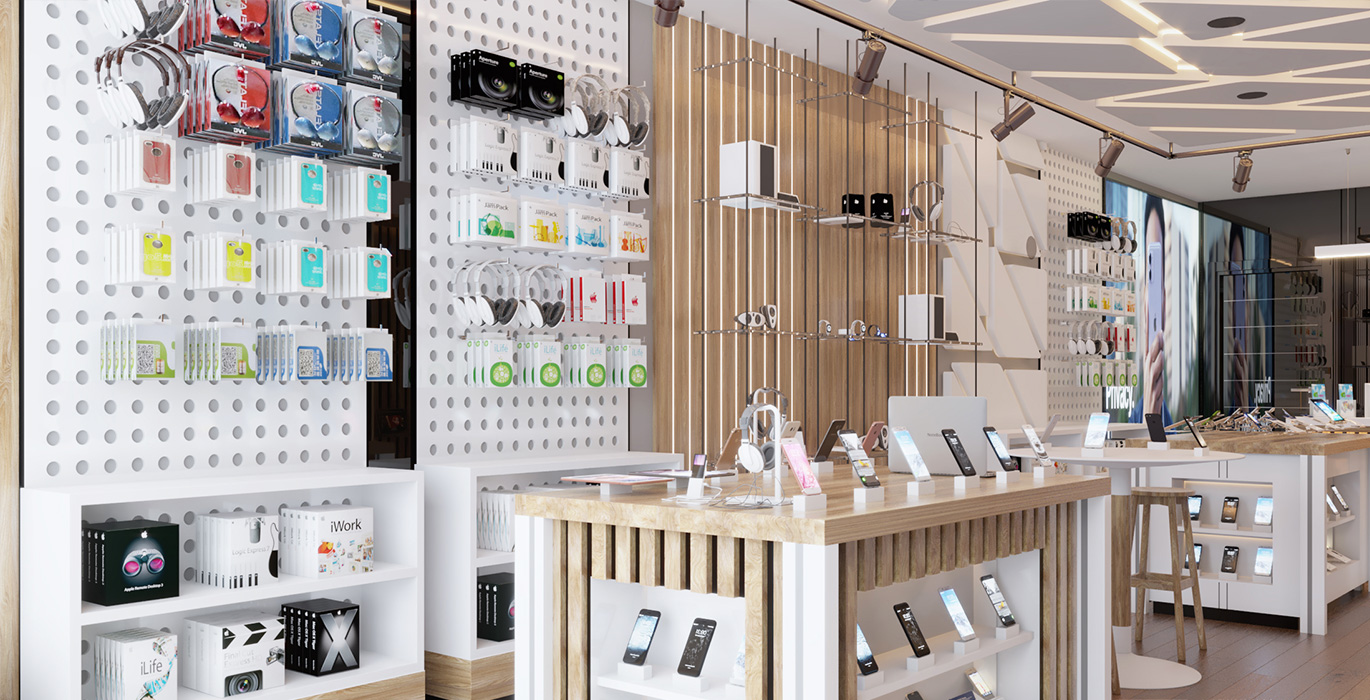 【Egypt】High-end mobile phone brand flagship store custom showcase project