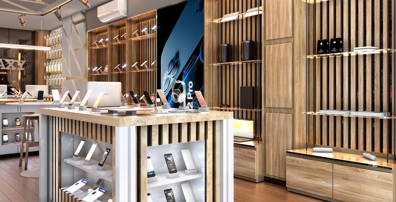 【Egypt】High-end mobile phone brand flagship store custom showcase project