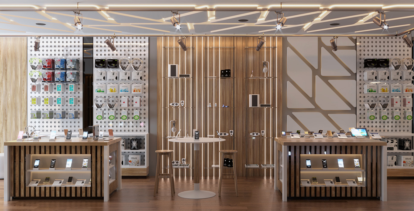 【Egypt】High-end mobile phone brand flagship store custom showcase project
