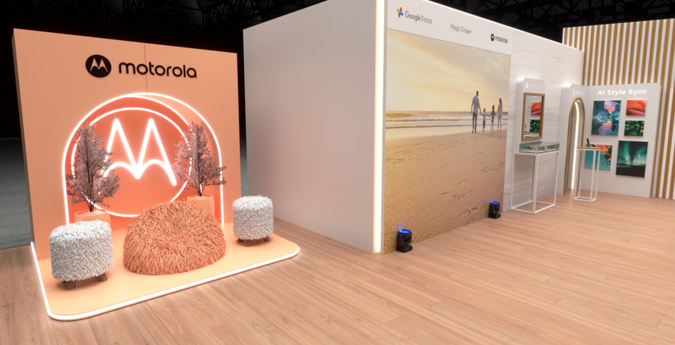 【USA】Branded mobile phone experience kiosk high-end design display equipment