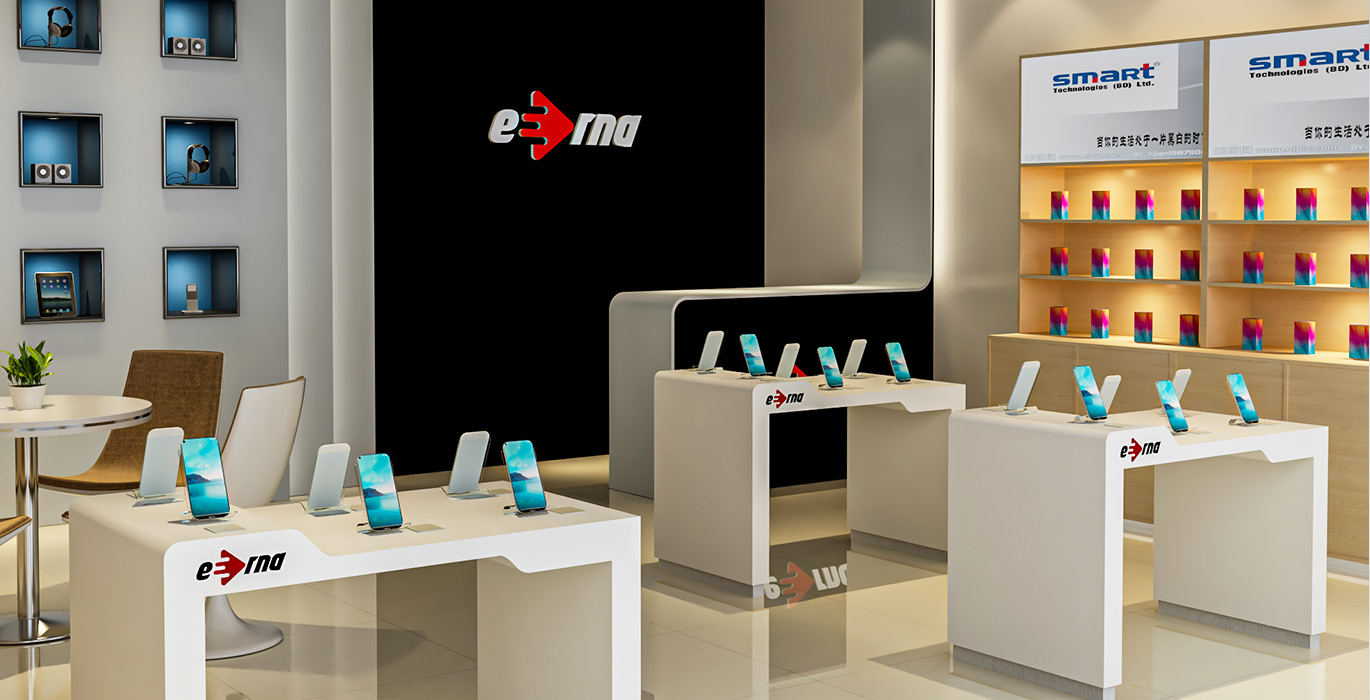 【Thailand】Interior design and showcase design for mobile digital retail store