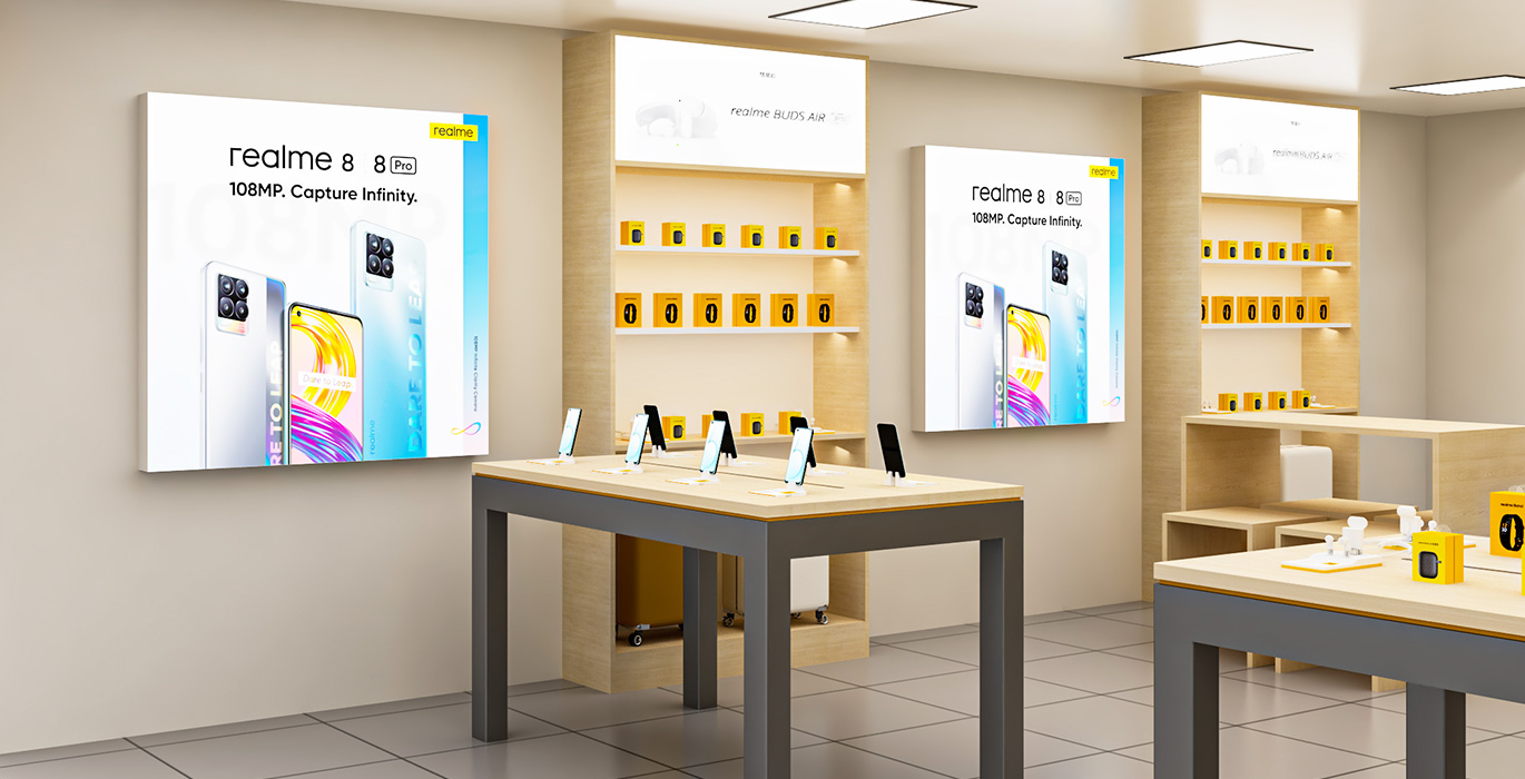 【China】Brand mobile phone retail store design display cabinet customization