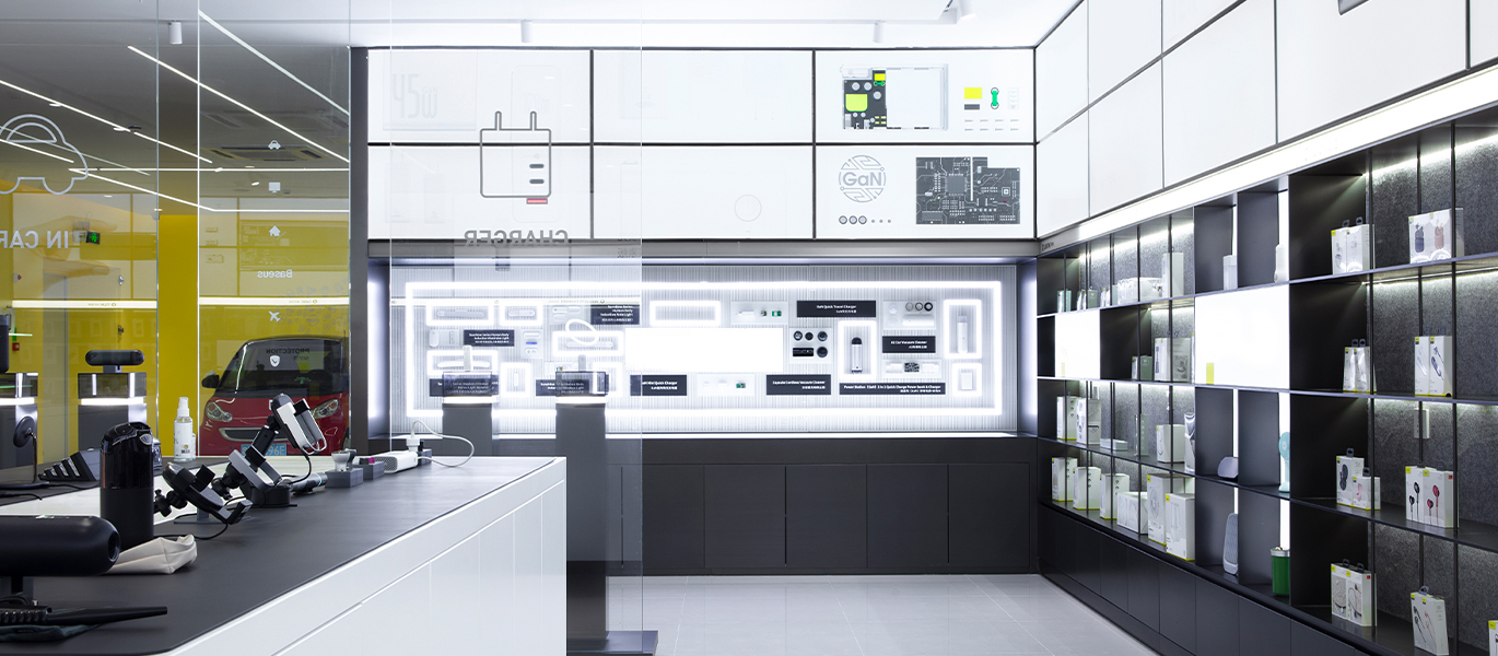 【China】High-end smart digital device retail store display cabinet design