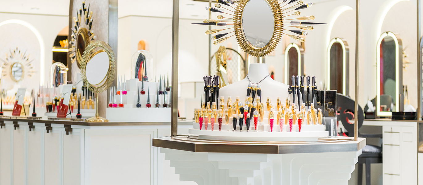 High-end cosmetics and beauty brand retail store interior design project
