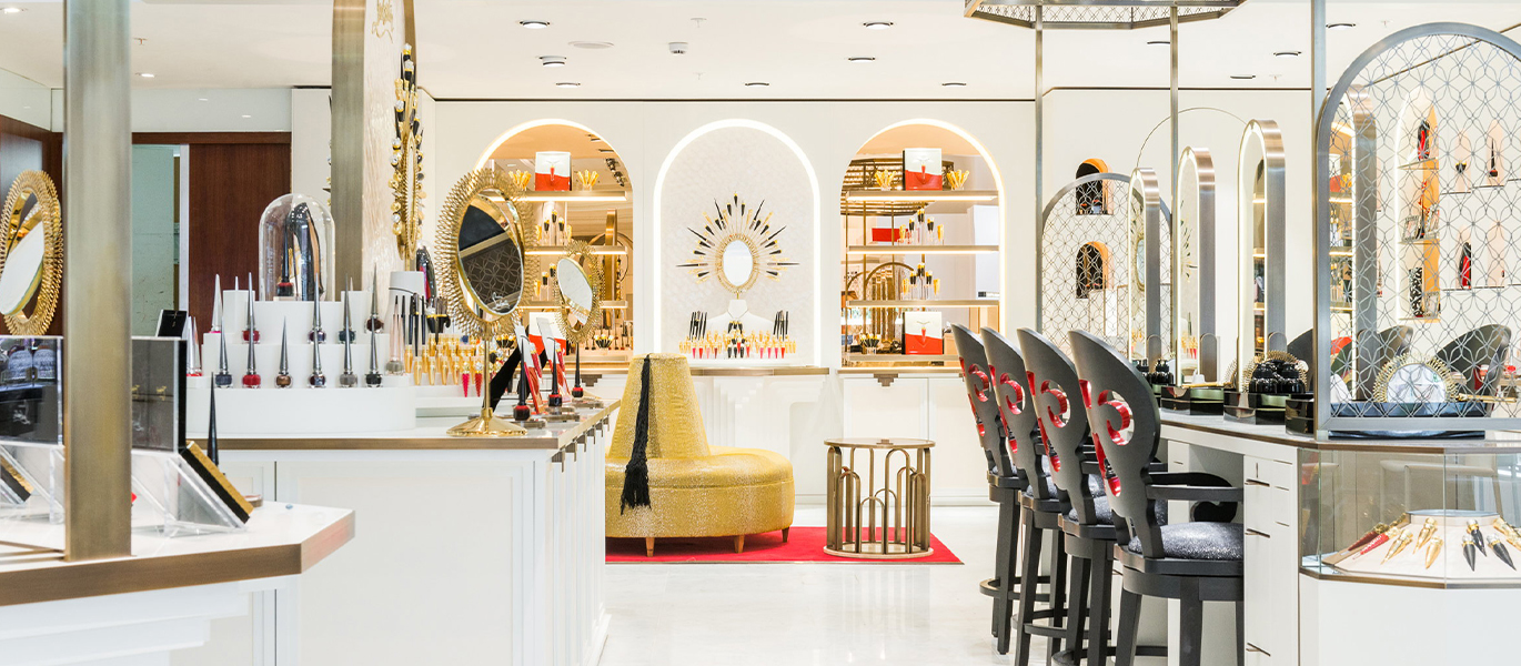 High-end cosmetics and beauty brand retail store interior design project