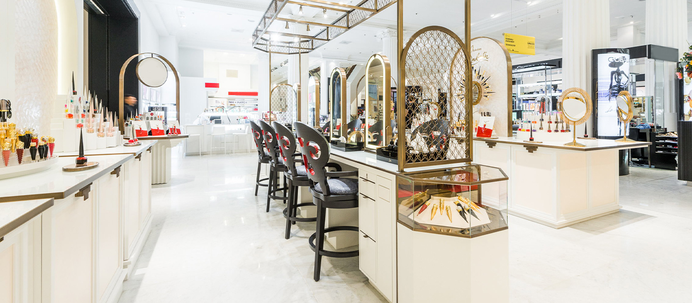 High-end cosmetics and beauty brand retail store interior design project