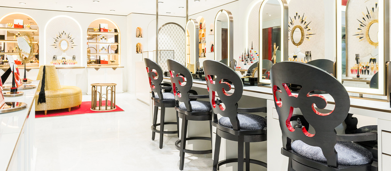 High-end cosmetics and beauty brand retail store interior design project