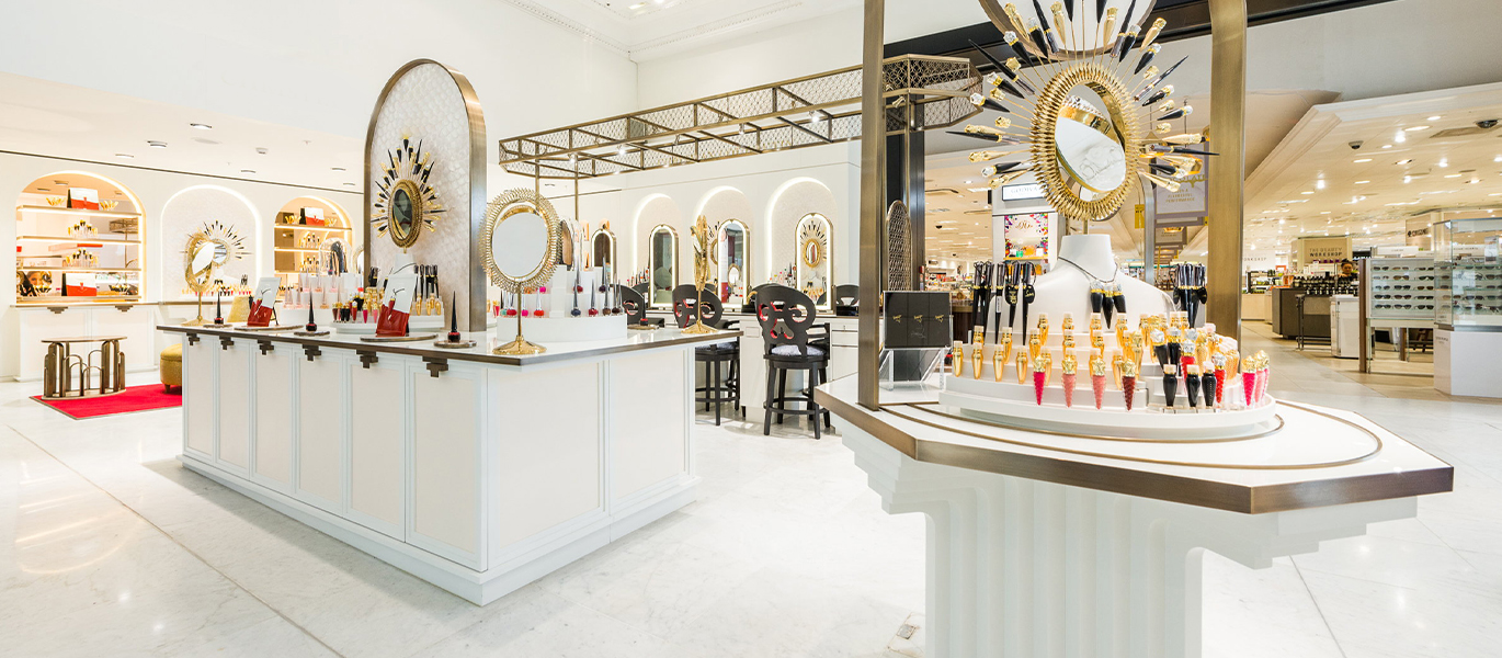 High-end cosmetics and beauty brand retail store interior design project