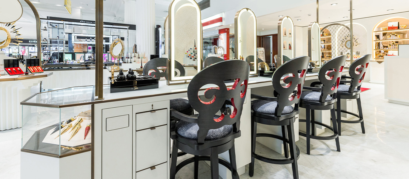 High-end cosmetics and beauty brand retail store interior design project
