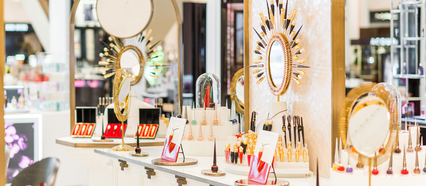 High-end cosmetics and beauty brand retail store interior design project
