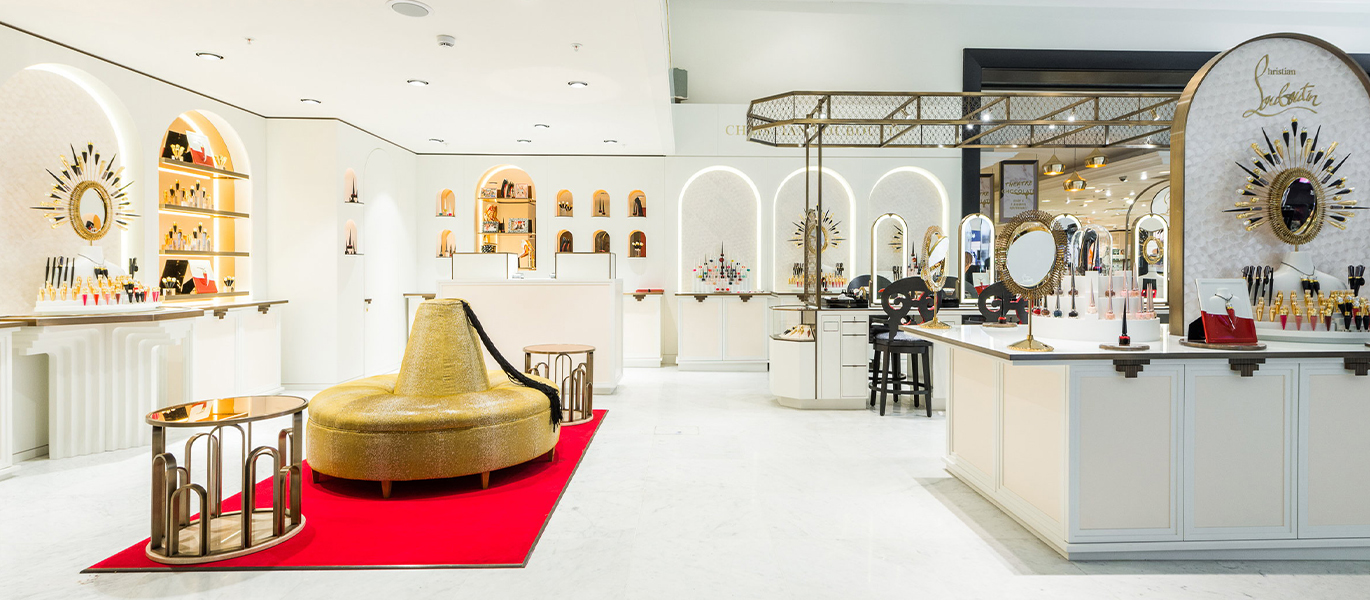 High-end cosmetics and beauty brand retail store interior design project