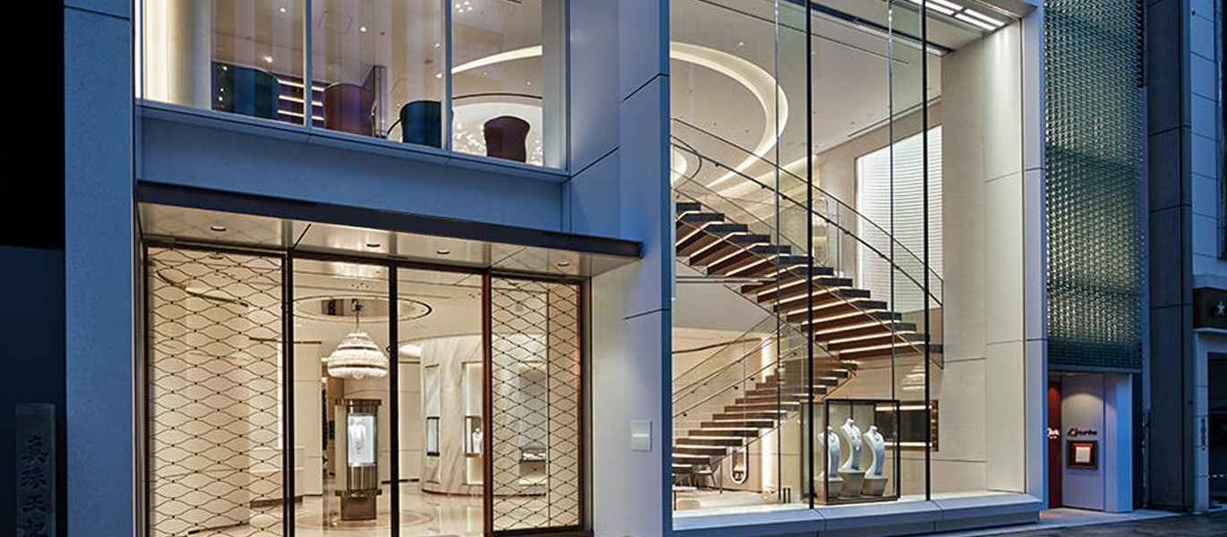 【USA】Fancy luxury jewelry store showcase customization project