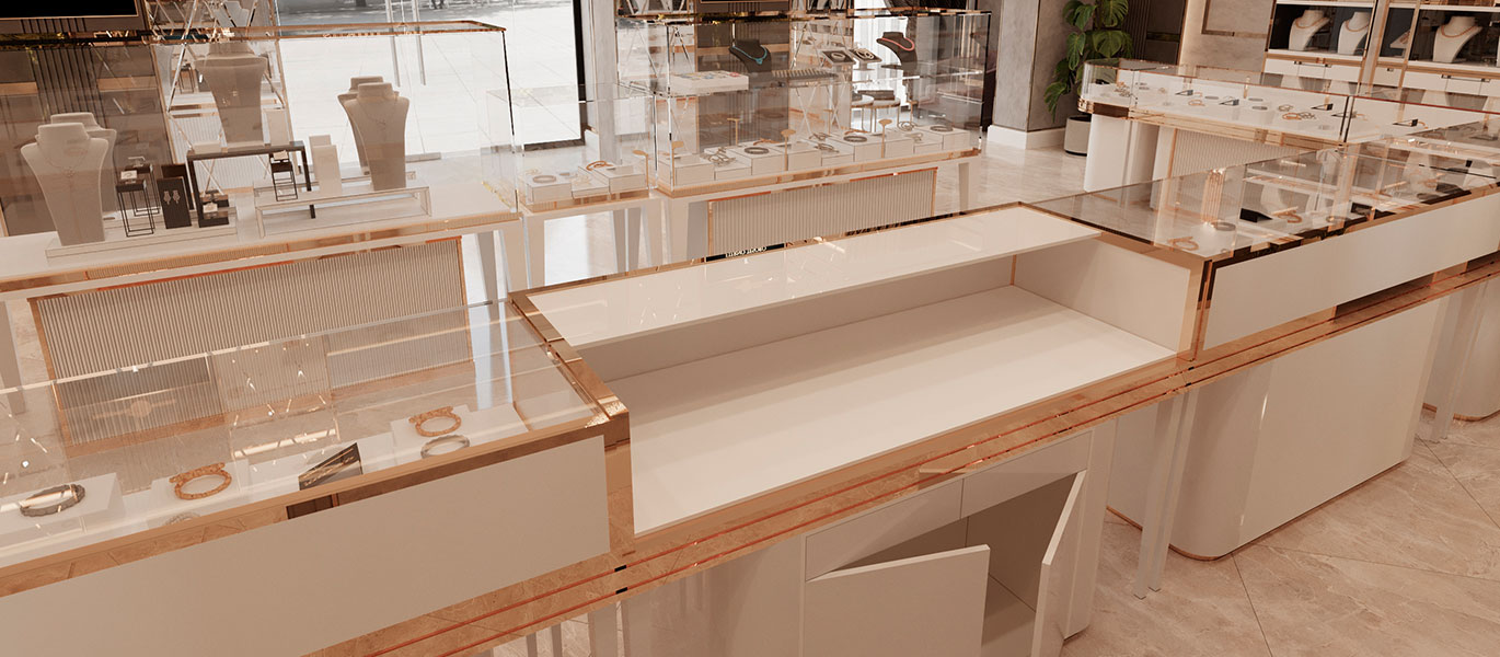 【India】High-end brand jewelry retail store renovation showcase design project