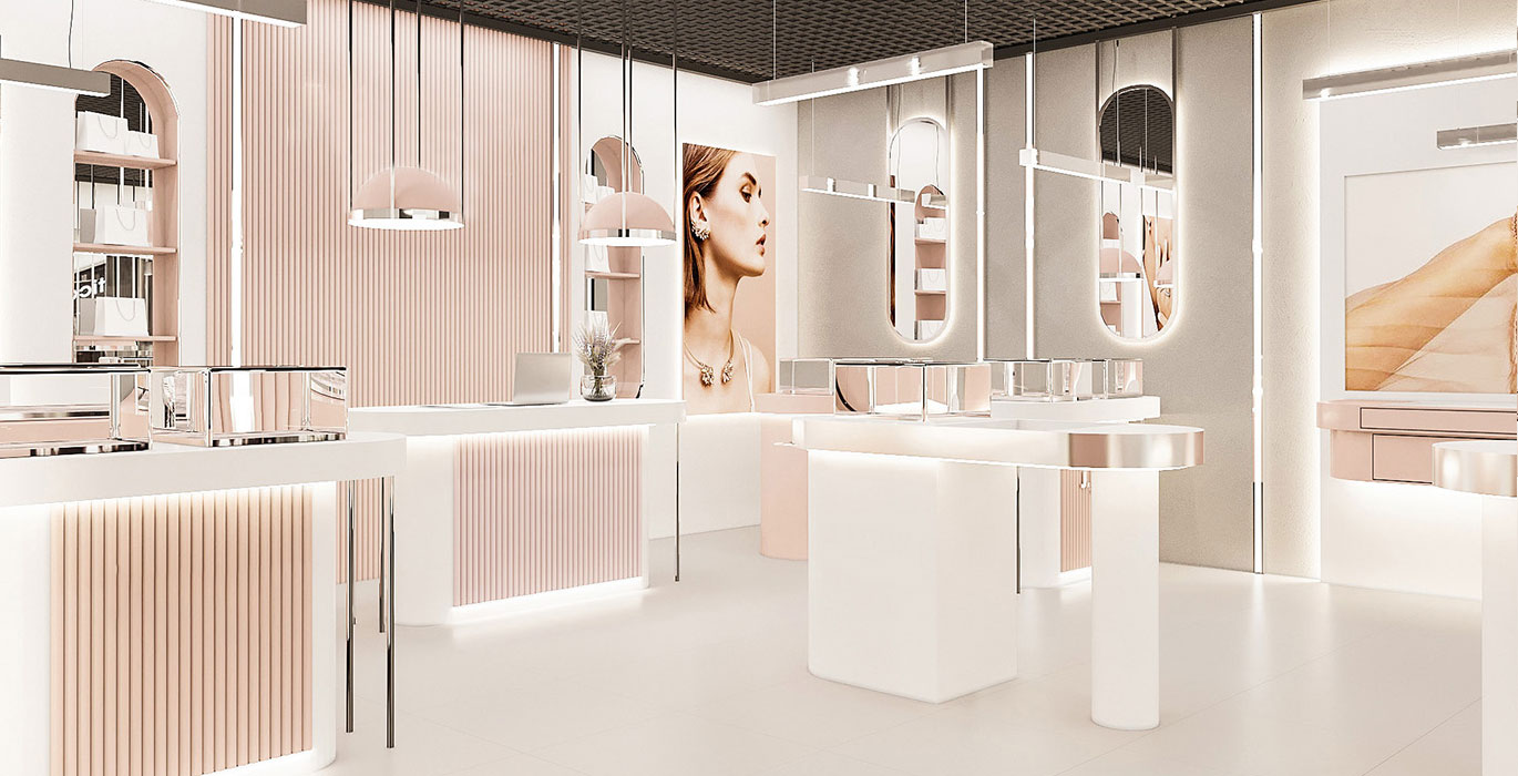 【Singapore】Luxury commercial space design and display cabinet customization solutions