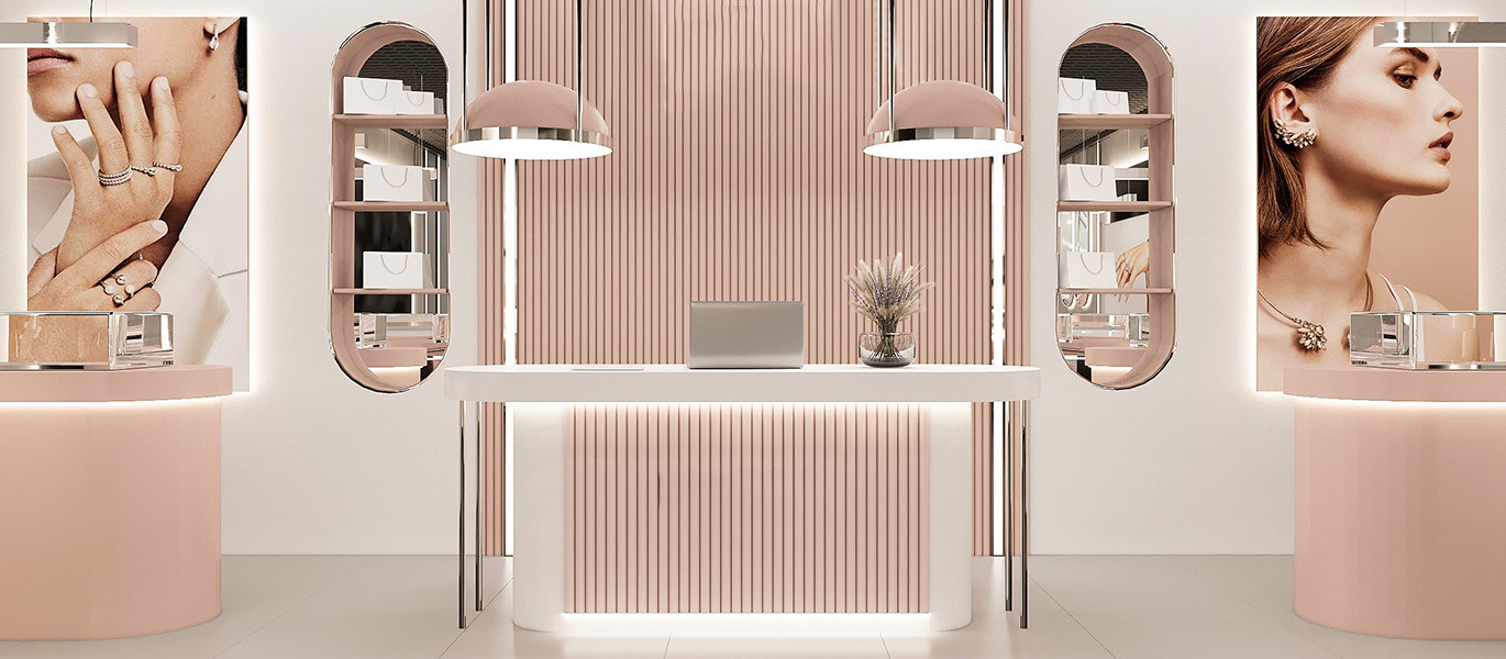 【Singapore】Luxury commercial space design and display cabinet customization solutions