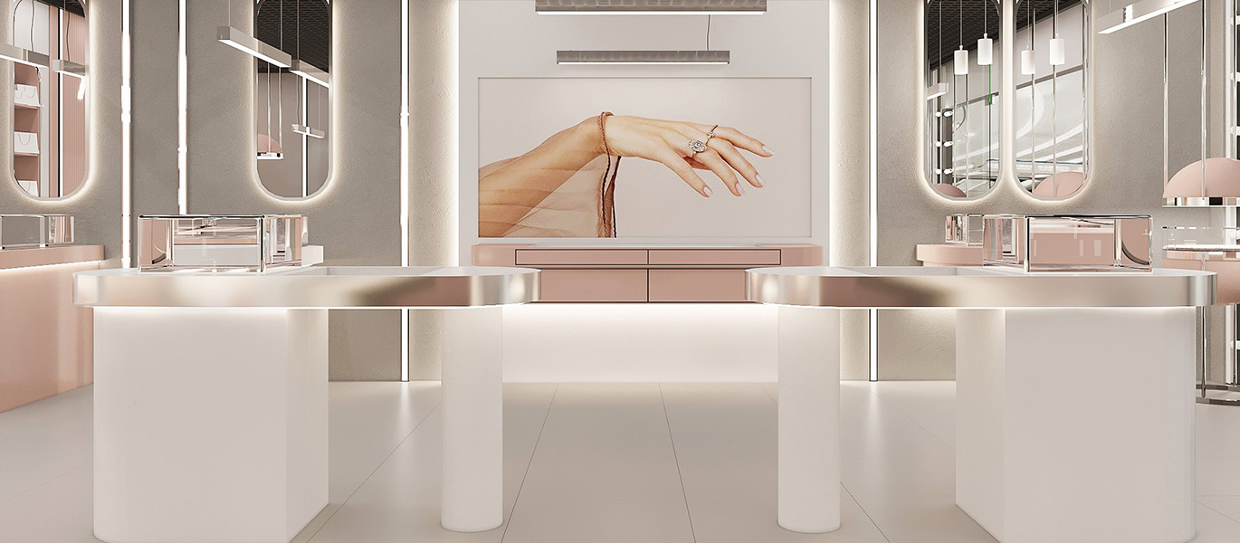 【Singapore】Luxury commercial space design and display cabinet customization solutions