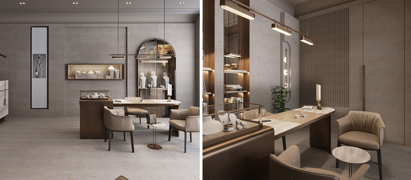 【Russia】High-end brand jewelry store renovation design plan