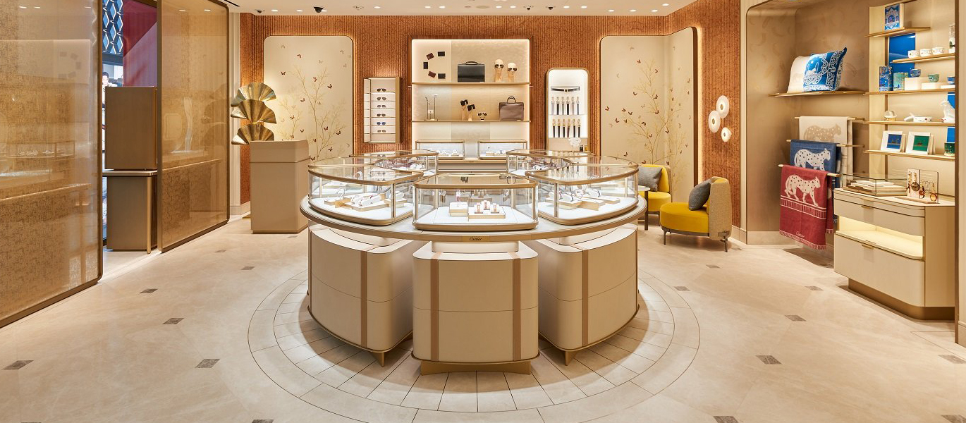 【2024】Luxury jewelry brand's new flagship store showcase design for high-end shopping malls