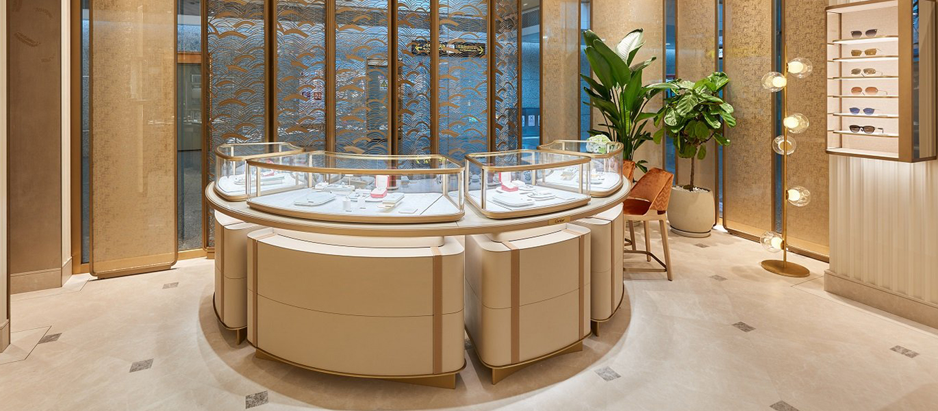 【2024】Luxury jewelry brand's new flagship store showcase design for high-end shopping malls