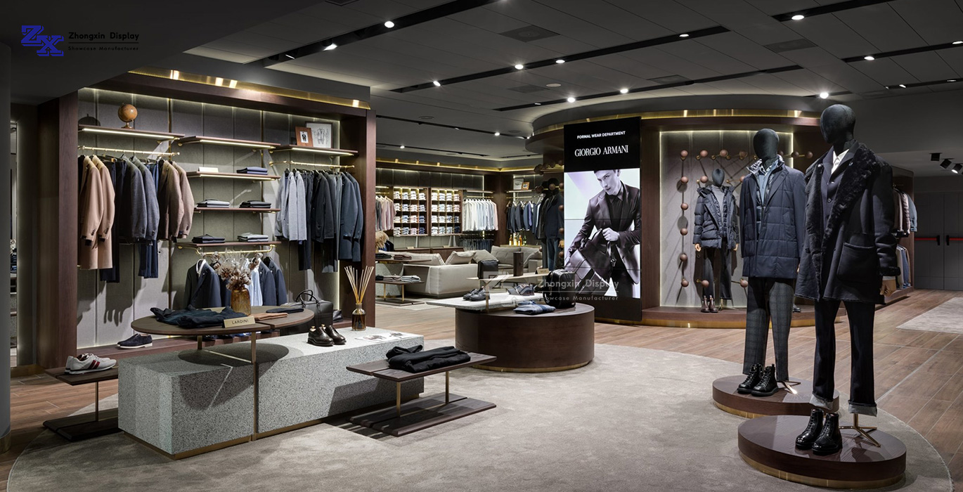 【Italy】 High-end men's clothing retail store showcase project
