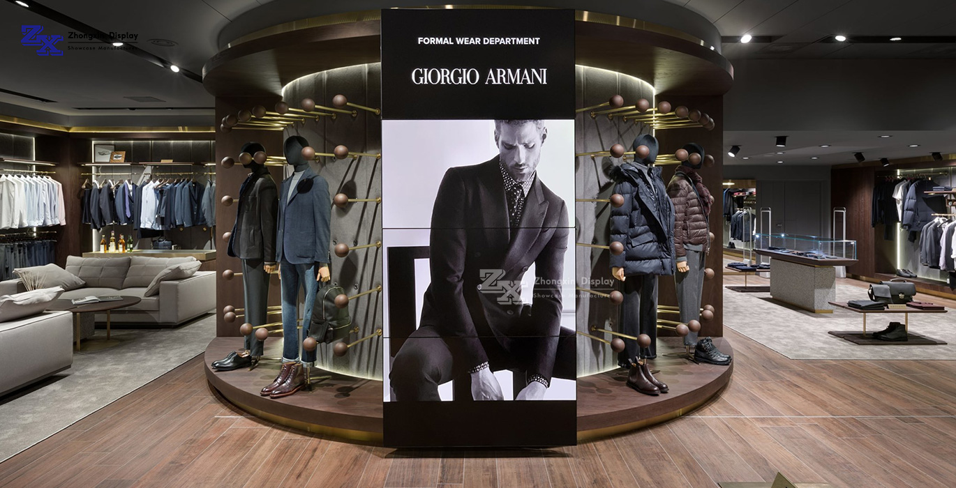 【Italy】 High-end men's clothing retail store showcase project 