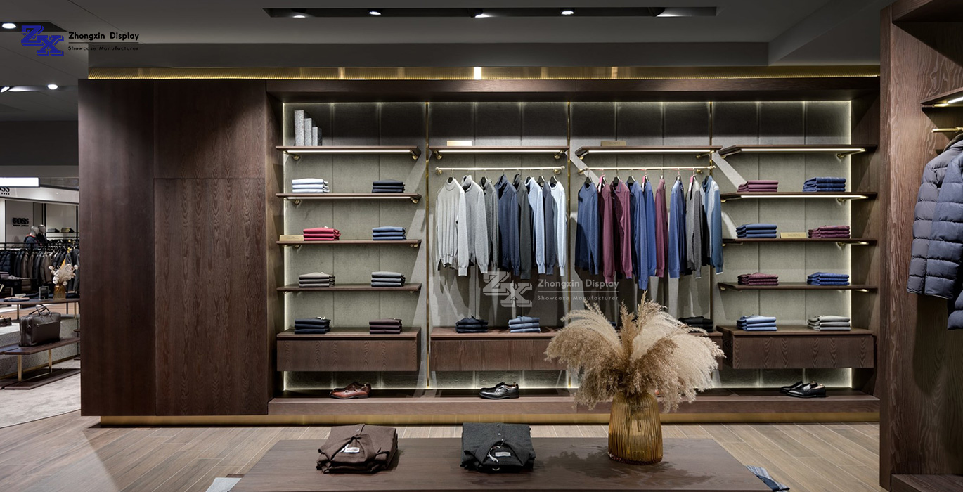 【Italy】 High-end men's clothing retail store showcase project 