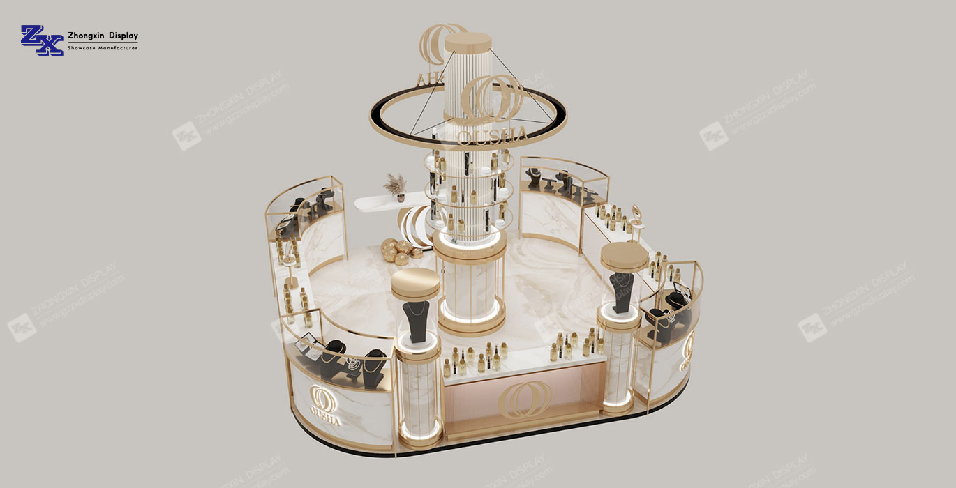 【UAE】Jewelry Retail Shop-In-Shop Kiosk Design