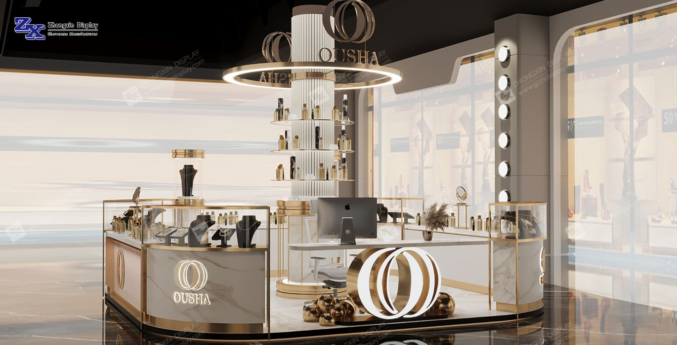 【UAE】Jewelry Retail Shop-In-Shop Kiosk Design