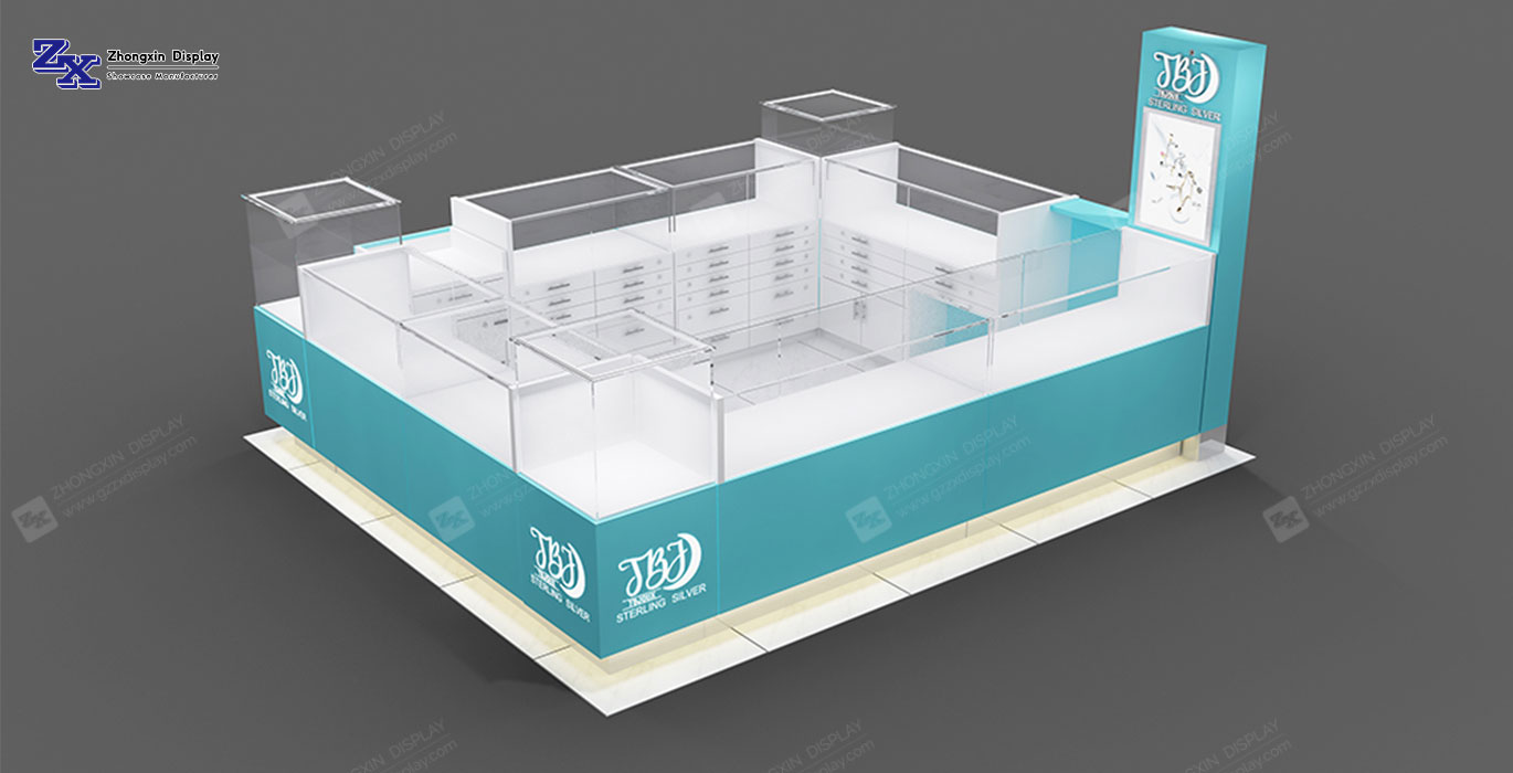 【Bahrain】Super shopping mall shop-in-shop jewelry booth design for sale