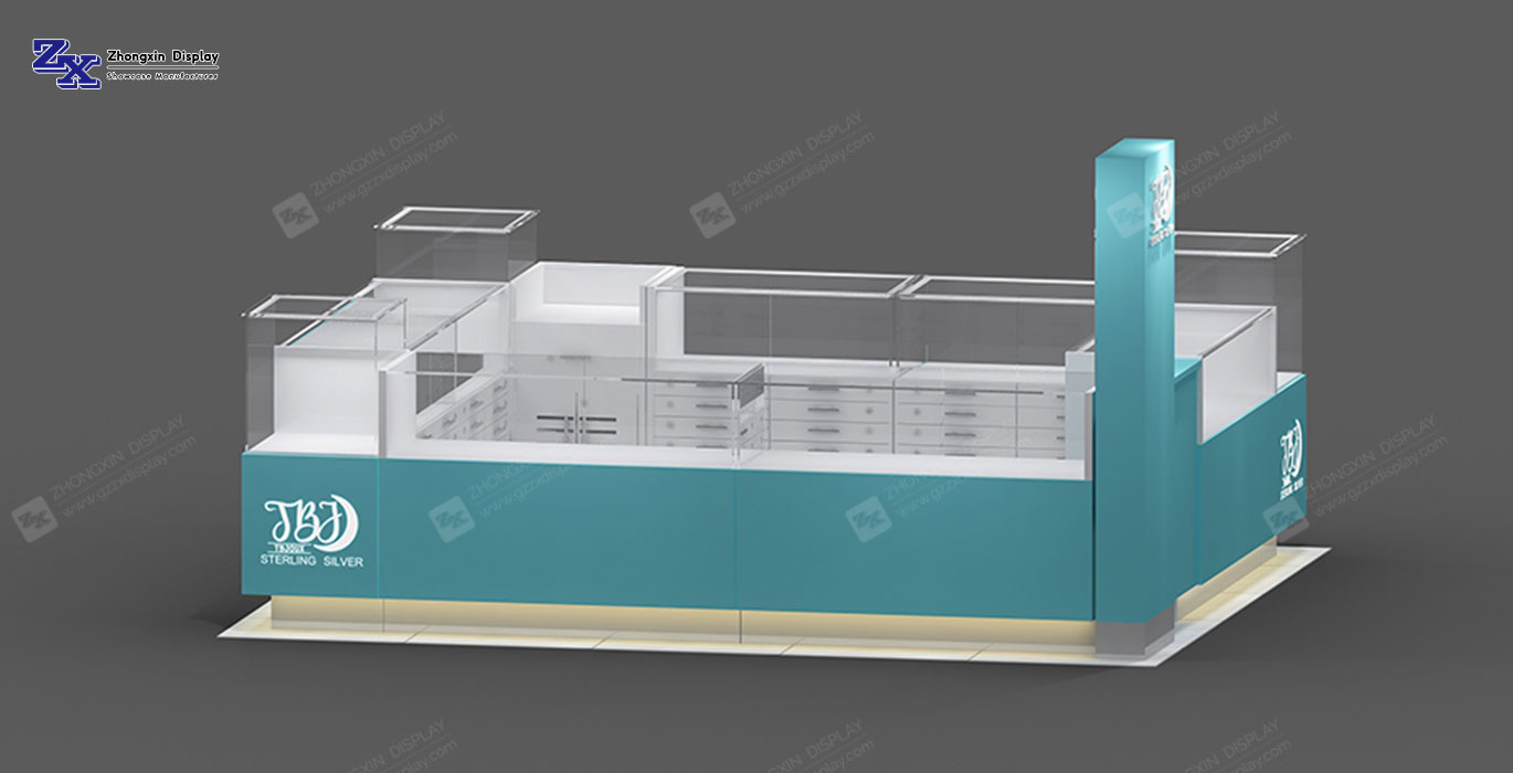 【Bahrain】Super shopping mall shop-in-shop jewelry booth design for sale