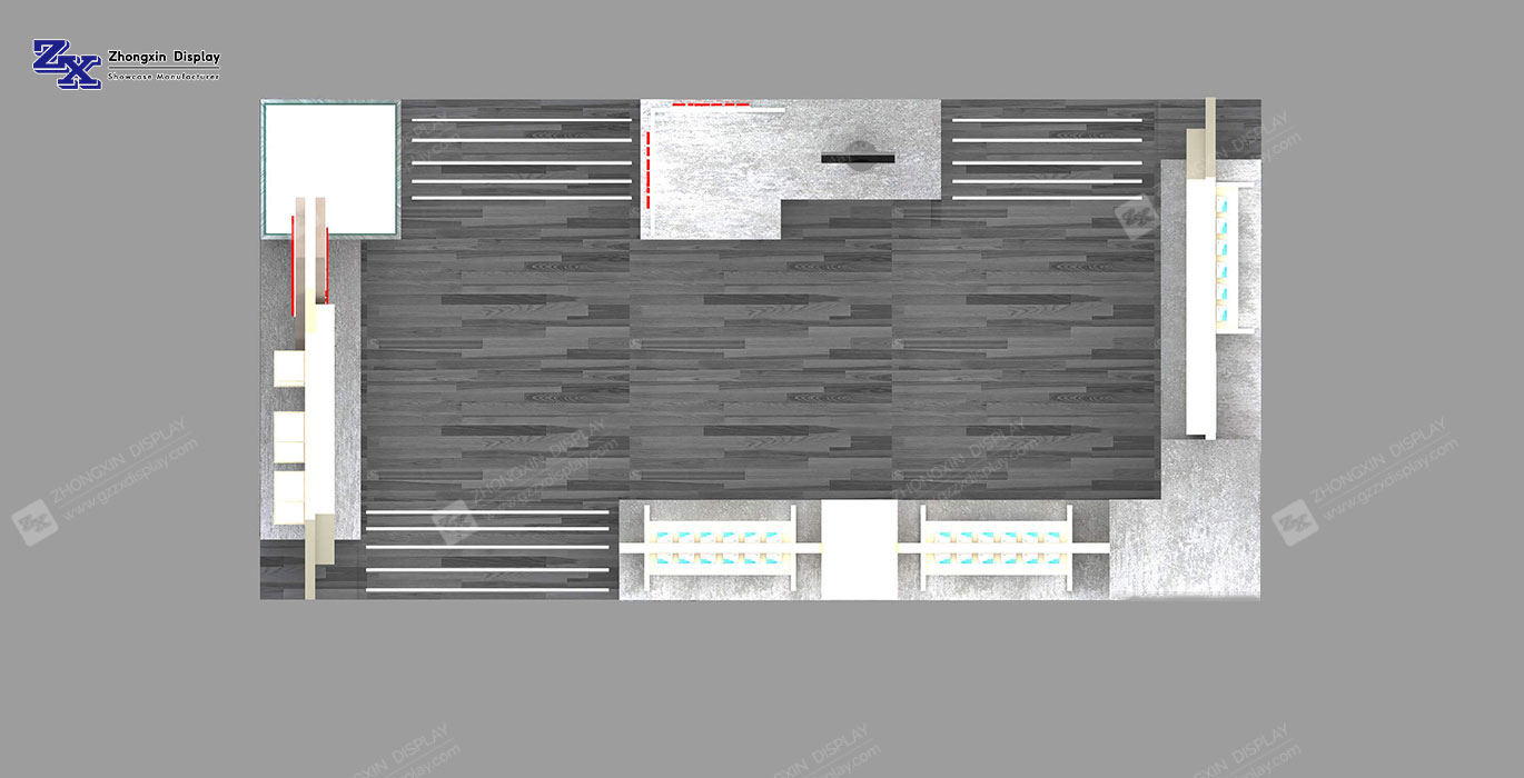 【USA】Customized small mobile phone accessories & repair booth design for sale