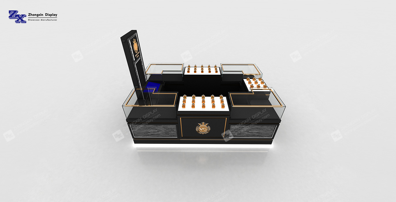 【UAE】Luxury shopping mall perfume kiosk cosmetics booth for sale
