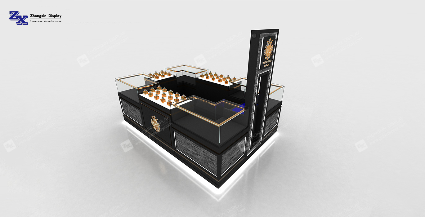 【UAE】Luxury shopping mall perfume kiosk cosmetics booth for sale