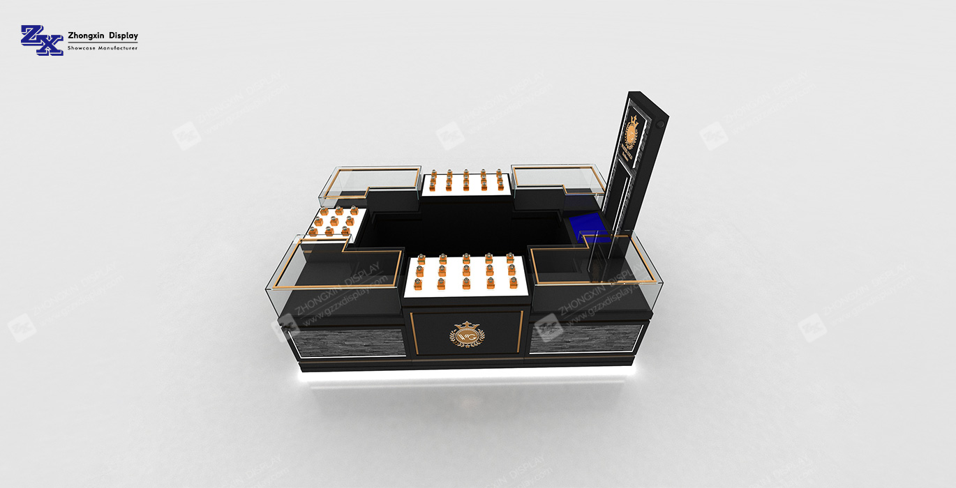 【UAE】Luxury shopping mall perfume kiosk cosmetics booth for sale