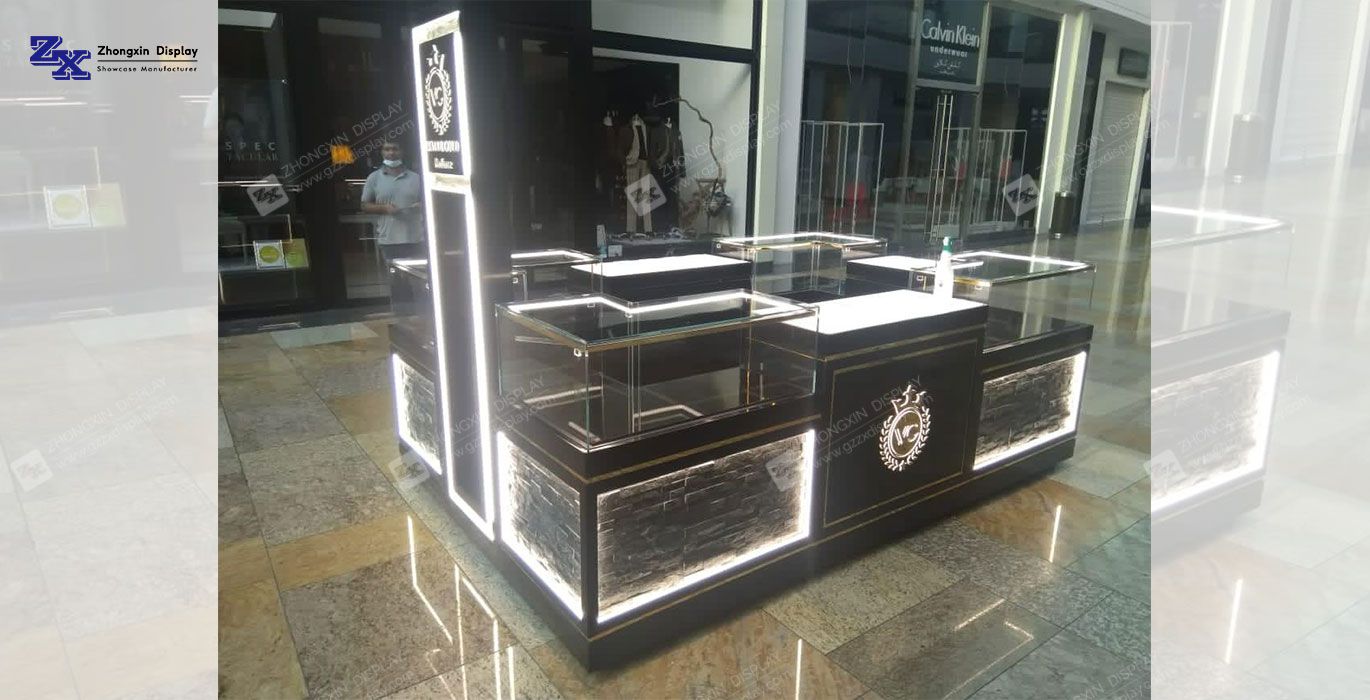 【UAE】Luxury shopping mall perfume kiosk cosmetics booth for sale