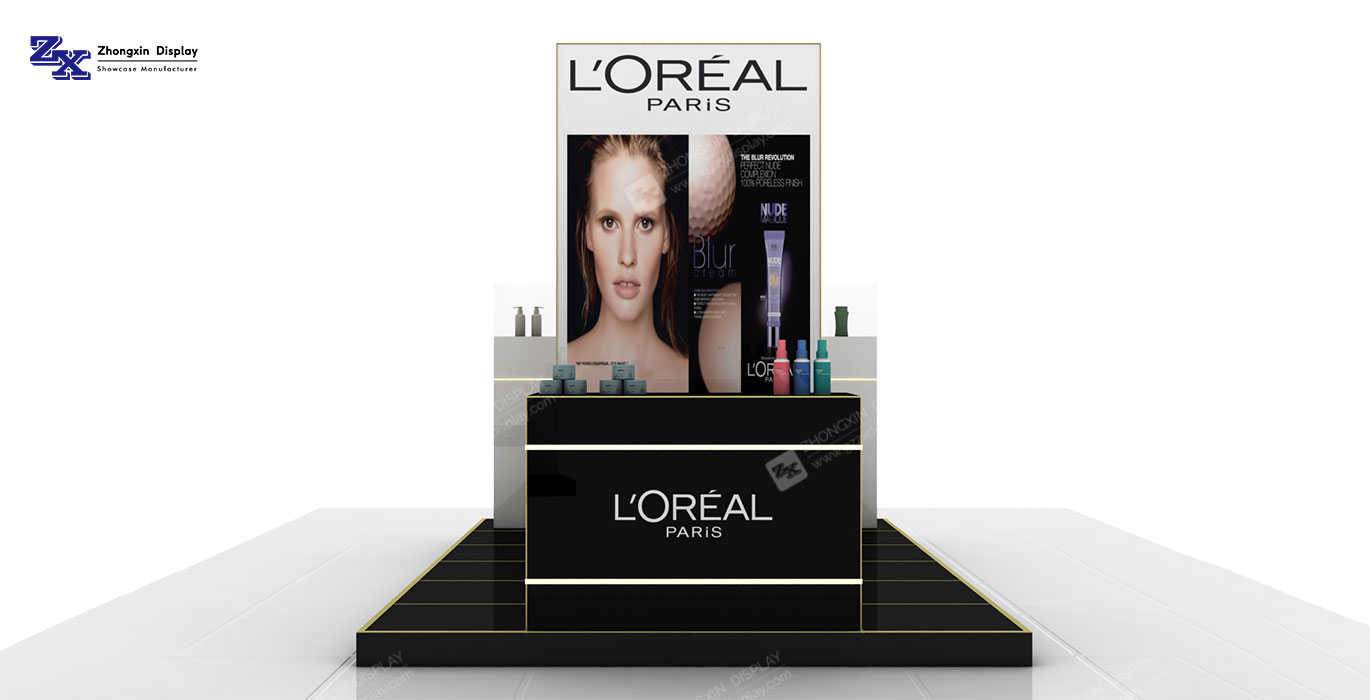 【China】Branded cosmetics kiosk custom designed skin care retail kiosk for sale