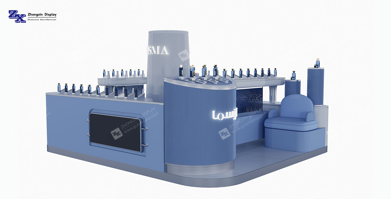【Oman】High-end fragrance retail kiosk design perfume retail booth in mall